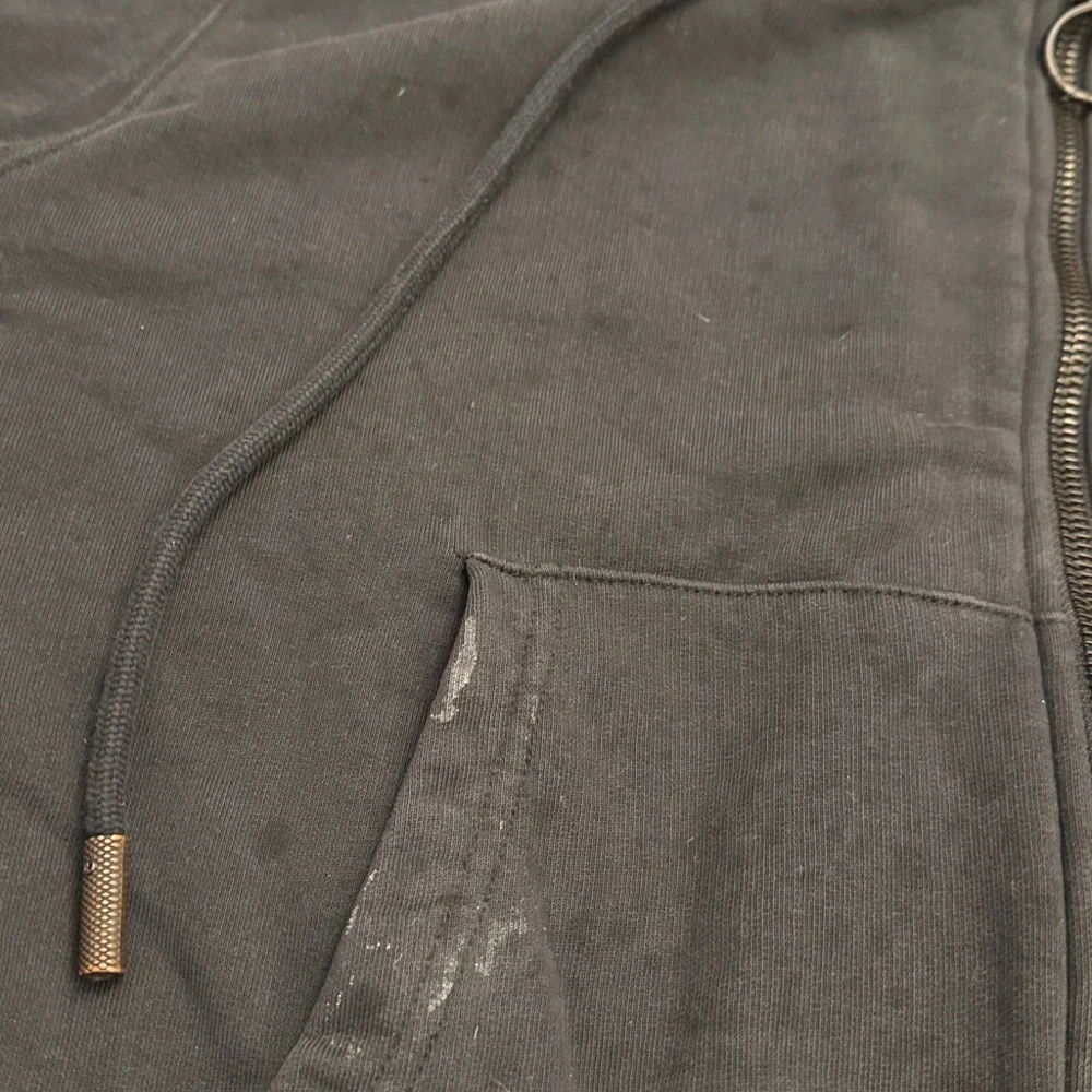 Off-White Black Hoodie with Green Leaf Accents size L - Picture 7 of 15